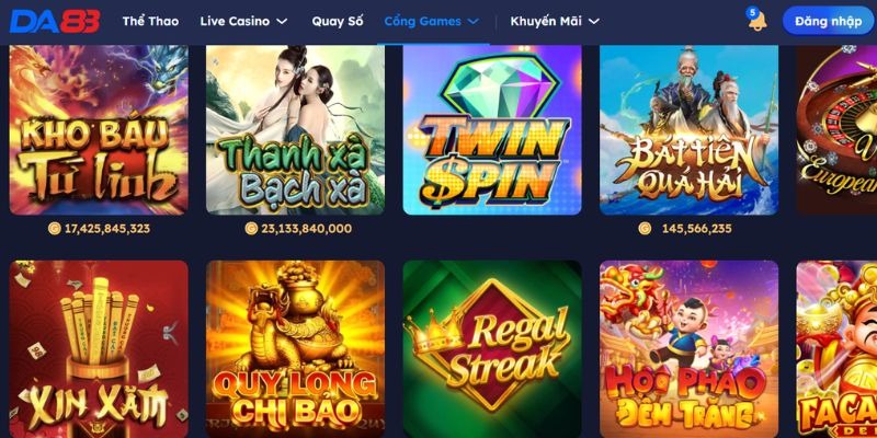 Sảnh game nổ hũ hấp dẫn cho các game thủ